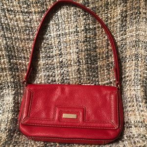 red leather kate spade purse